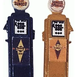 JL Innovative Design 588 HO Sunoco Painted Deluxe Custom Gas Pump (Pack of 2) - Your Source for Gaming Essentials
