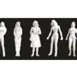 JTT Scenery Products 97107 1:48 Figures/Female 1/4''=1'-0'' White - Your Source for Gaming Essentials