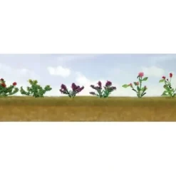 JTT Scenery Products 95557 HO #1, 1/2" Assorted Flower Plants (Pack of 12) - Your Source for Gaming Essentials