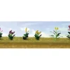 JTT Scenery Products 95564 O 1" Assorted Flower Plants Set #4 (Pack of 10) - Your Source for Gaming Essentials