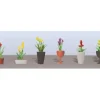 JTT Scenery Products 95568 O 1-1/2" Assorted Potted Flower Plants #2 (Pack of 6) - Your Source for Gaming Essentials