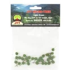 JTT Scenery Products 94329 Z 3/16"-1/2" Light Green Trees (Pack of 30) - Your Source for Gaming Essentials