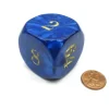 Dice>Jumbo Backgammon 36mm Doubling Cube Dice - Blue - Your Source for Gaming Essentials