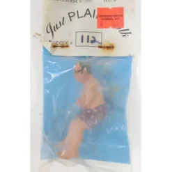Just Plain Folk 112 Man w/ Glasses in Bathing Suit Sitting - Your Source for Gaming Essentials