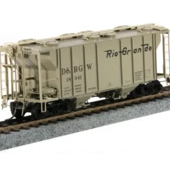 Kadee 8649 HO Denver & Rio Grande Western PS-2 2-Bay Covered Hopper #18341 - Your Source for Gaming Essentials