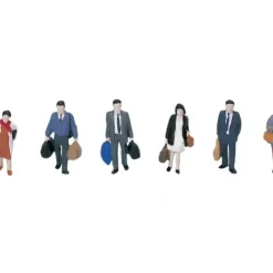 Kato 6-514 A HO Walking Passengers Figures (Box of 6) - Your Source for Gaming Essentials
