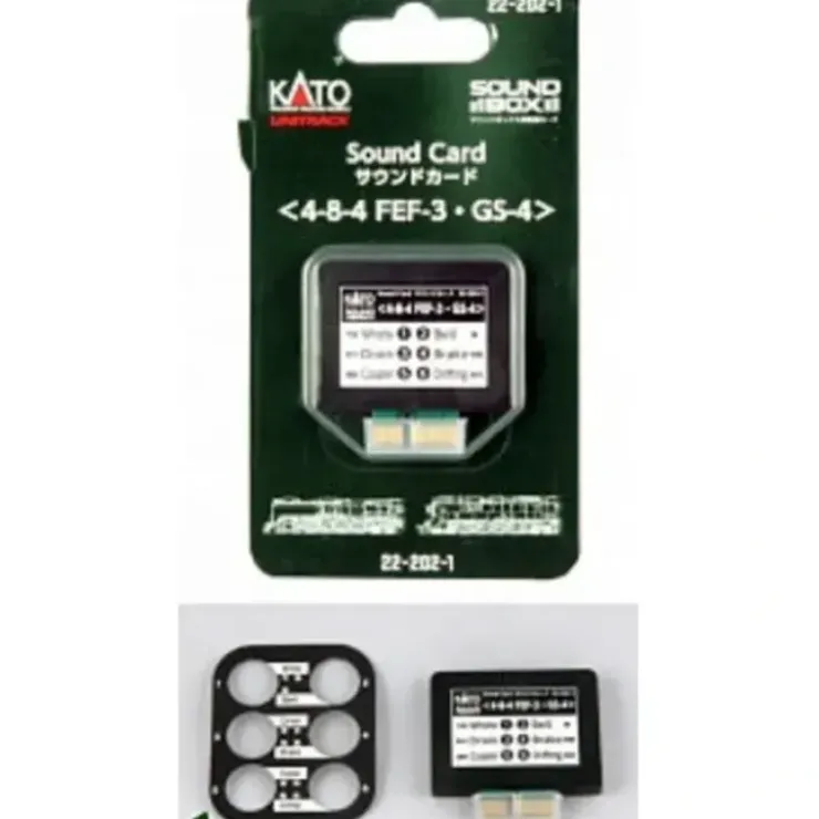 Kato 22-202-1 N FEF-3 and GS-4 Heavy Steam Sound Card - Your Source for Gaming Essentials
