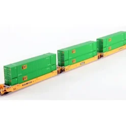 Kato 106-6161 N Maxi-IV 53' Stack Car 3pk TTX #732211 w/EMP Containers - Your Source for Gaming Essentials