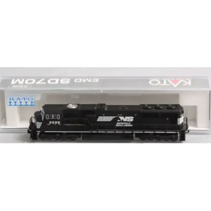 Kato 176-7502 NS SD70M Black w/White Face Diesel Locomotive #2599 LN/Box - Your Source for Gaming Essentials