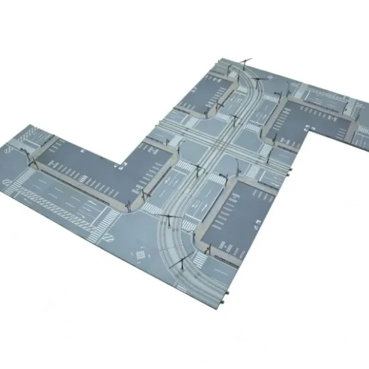 Kato 40-801 N Unitram Street Track Set V51 Figure-Eight Crossing Expansion Set - Your Source for Gaming Essentials