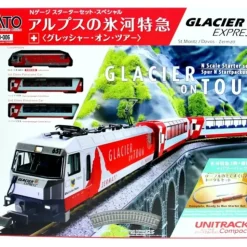 Kato 10-006 Swiss Alpine Glacier Express N Gauge Electric Train Starter Set - Your Source for Gaming Essentials