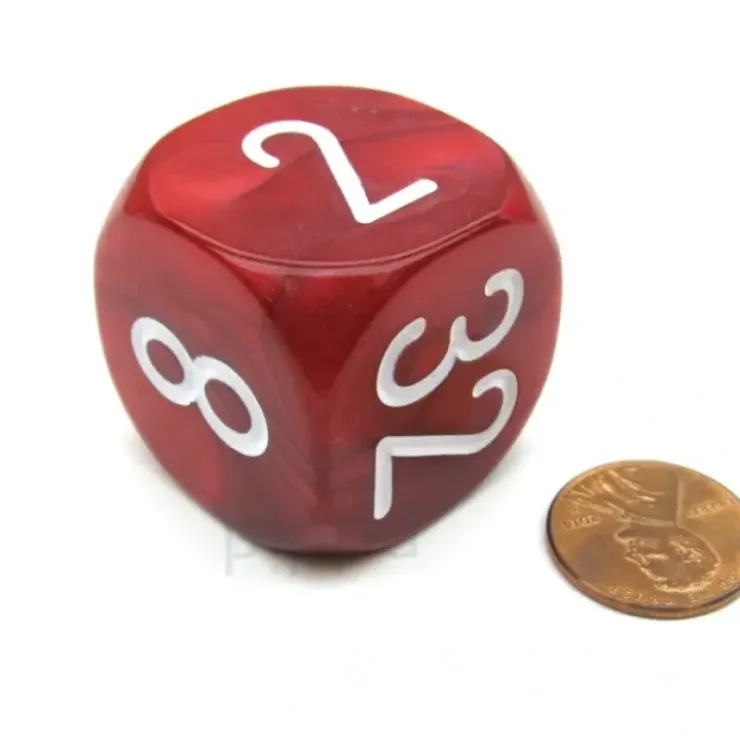 Dice>Large Backgammon 30mm Doubling Cube Dice - Red - Your Source for Gaming Essentials