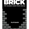 Cards>Legion Brick Sleeves with Box - Flat Black (100) - Your Source for Gaming Essentials