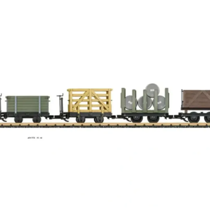 LGB 49170 G Feldbahn Rural Railroad 4-Car Freight Set - Ready to Run - Your Source for Gaming Essentials
