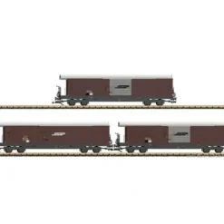 LGB 40080 G Rhaetian Railroad RhB Type Gak-v Boxcar 3-Pack - Ready to Run - Your Source for Gaming Essentials