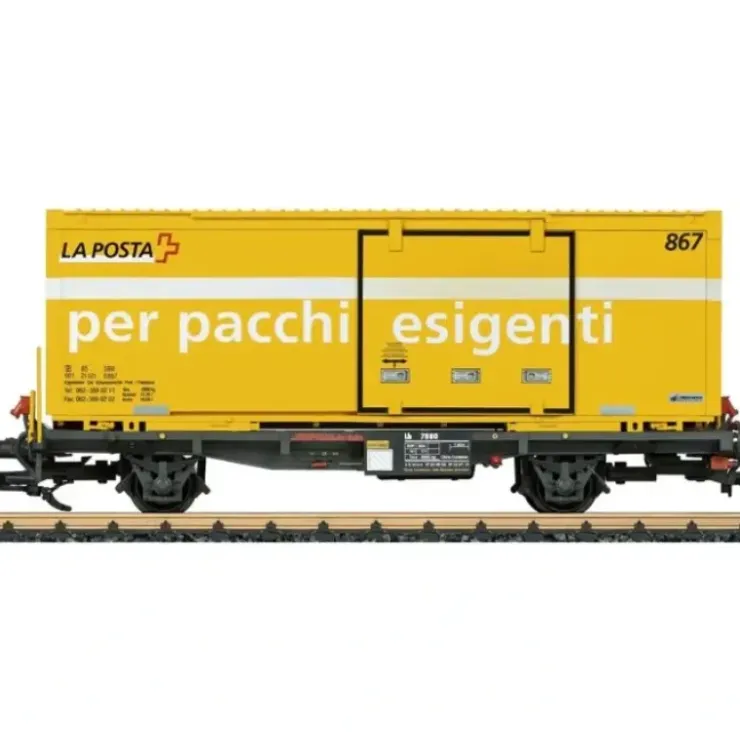 LGB 47893 G Rhaetian Railway RhB Container Flatcar with Container - Your Source for Gaming Essentials