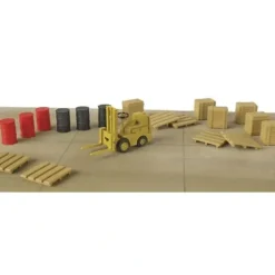 Life Like 1619 HO Scenemaster Fork Lift w/Barrels Crates & Drums - Your Source for Gaming Essentials