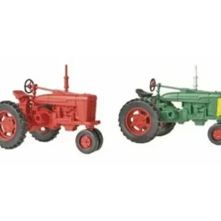 Life Like 1627 HO SceneMaster Red & Green Farm Tractors Hand Painted (Set of 2) - Your Source for Gaming Essentials