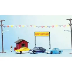 Life Like 1324 HO Scene Master Scene Essentials Used Car Lot - Your Source for Gaming Essentials