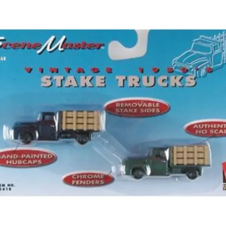 Life Like 433-1618 HO Vintage 1950's Scene Master Stake Trucks (Set of 2) - Your Source for Gaming Essentials