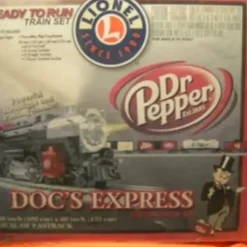 Lionel 6-30097 Dr Pepper Doc's Express O Gauge Steam Train Set - Your Source for Gaming Essentials