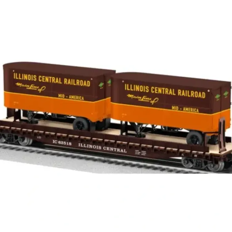 Lionel 6-27066 Illinois Central Flatcar with Piggyback Trailers - Your Source for Gaming Essentials