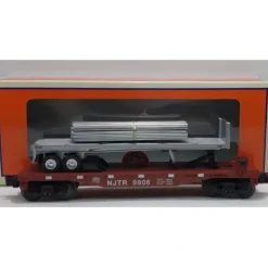 Lionel 6-26690 New Jersey Transit Flatcar with Metal Rails and Flatbed Trailer - Your Source for Gaming Essentials