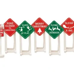 Lionel 6-37185 O Christmas Railroad Signs (Set of 6) - Your Source for Gaming Essentials
