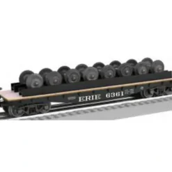 Lionel 6-27889 O Erie 40' Flatcar w/Wheel Load - Your Source for Gaming Essentials
