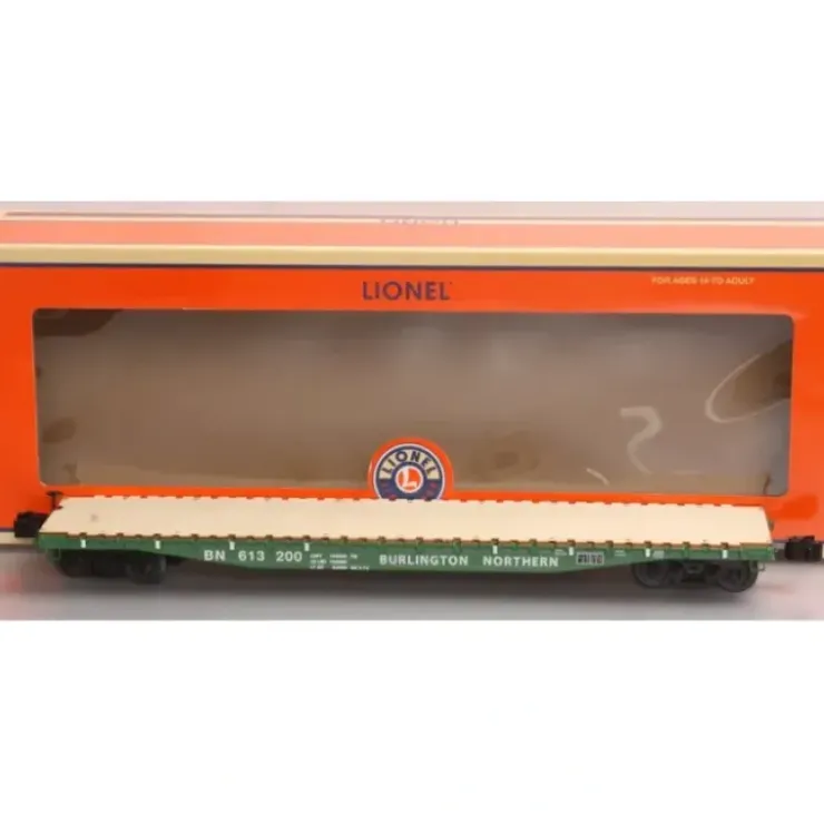 Lionel 6-19386 O Gauge Burlington Northern PS-4 Flatcar w/Stakes - Your Source for Gaming Essentials