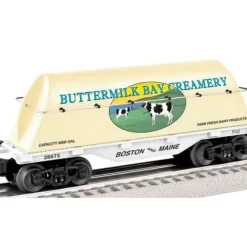 Lionel 6-26673 O Gauge Buttermilk Bay Creamery Flatcar w/ Milk Tank - Your Source for Gaming Essentials