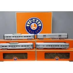 Lionel 6-25722 O Gauge D&RGW California Zephyr 18'' Aluminum Passenger 4-Car Set - Your Source for Gaming Essentials