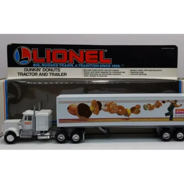Lionel 6-12842 O Gauge Dunkin Donuts Tractor Trailer Truck NIB - Your Source for Gaming Essentials