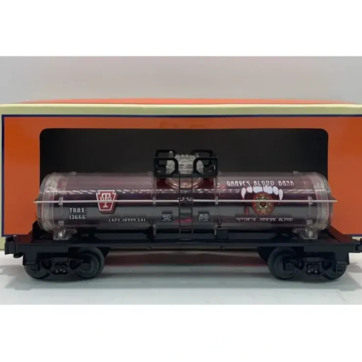 Lionel 6-36151 O Gauge Halloween Graves Blood Bank Tank Car LN/Box - Your Source for Gaming Essentials