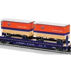 Lionel 6-81898 O Gauge Lionel Lines PS-4 Flatcar w/ 2 Piggyback Trailers #81898 - Your Source for Gaming Essentials