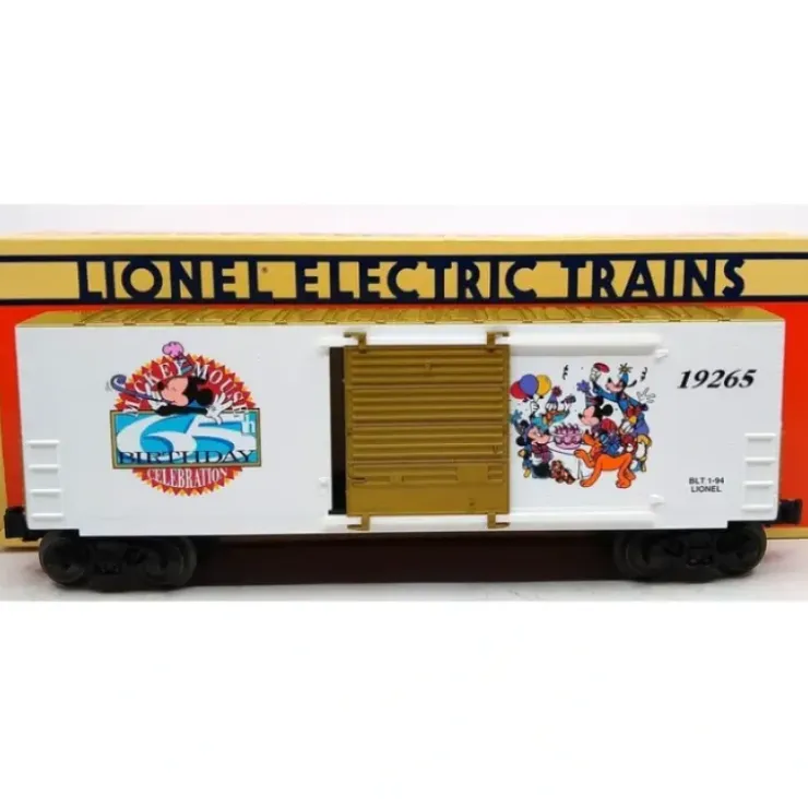 Lionel 6-19265 O Gauge Mickeys 65th Birthday Hi-Cube Boxcar NIB - Your Source for Gaming Essentials