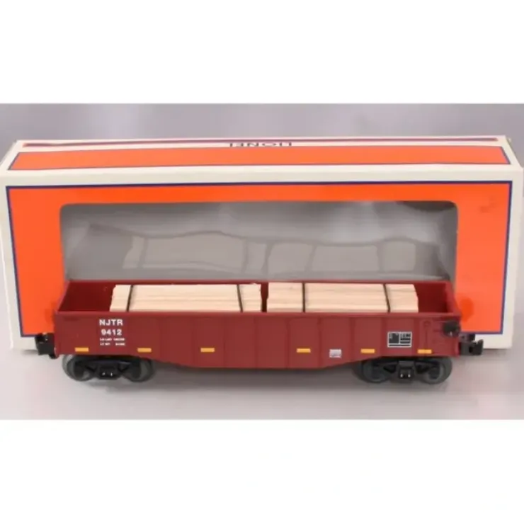 Lionel 6-26696 O Gauge NJ Transit Gondola #9412 w/Wood Ties - Your Source for Gaming Essentials