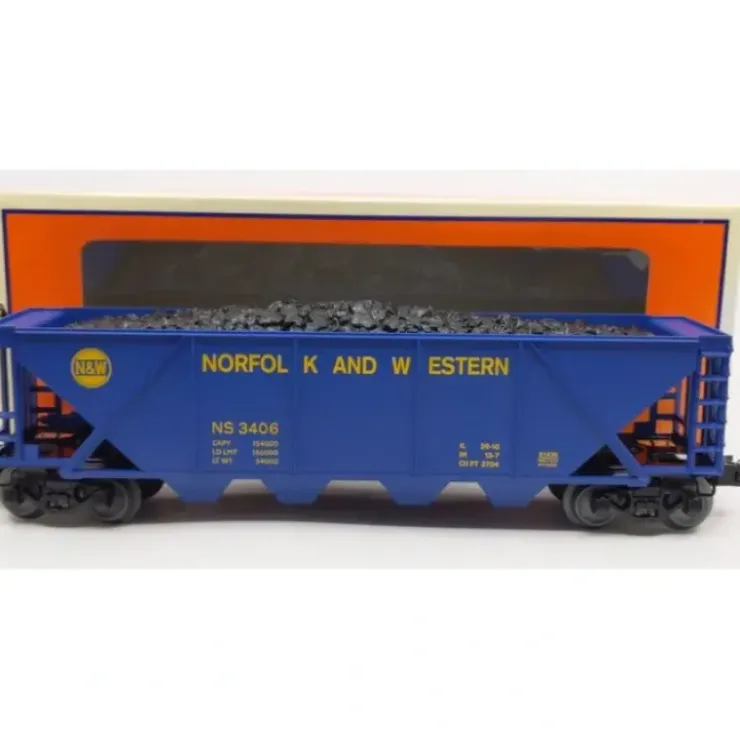 Lionel 6-81435 O Gauge Norfolk & Western Heritage Quad Hopper w/ Coal Load #3406 - Your Source for Gaming Essentials