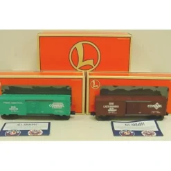 Lionel 6-21756 O Gauge Overstamped CR/PC Boxcars (Set of 2) - Your Source for Gaming Essentials