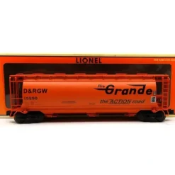 Lionel 6-19344 O Gauge Rio Grande 3-Bay Cylindrical Hopper #15590 - Your Source for Gaming Essentials