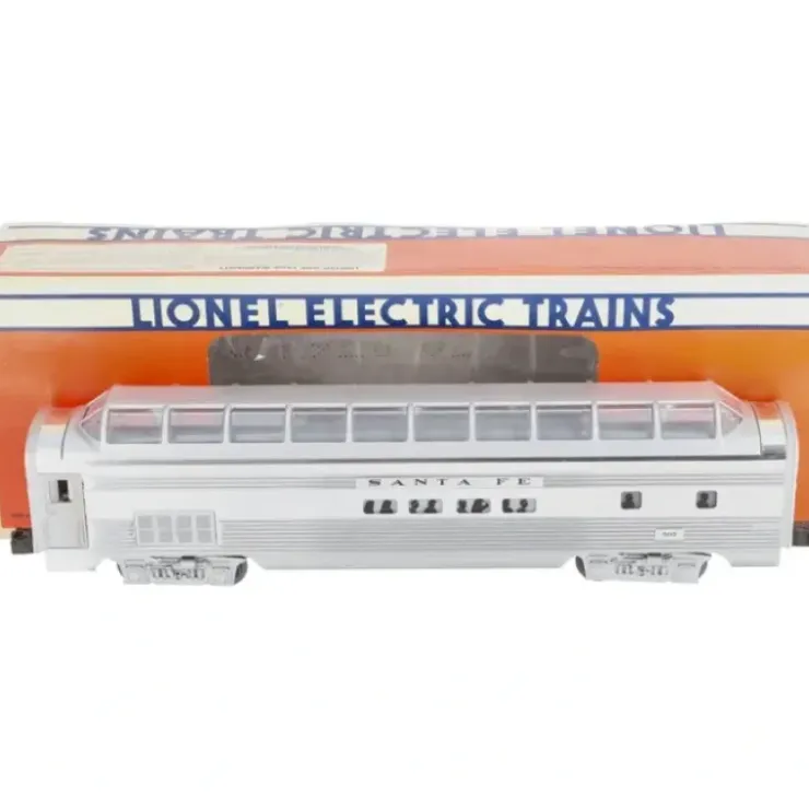 Lionel 6-19128 O Gauge Santa Fe Aluminum Full Vista Dome Car #507 LN/Box - Your Source for Gaming Essentials