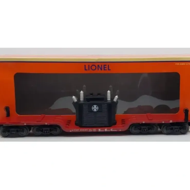 Lionel 6-29656 O Gauge Santa Fe 16-Wheel Flatcar #90096 With Transformer Load - Your Source for Gaming Essentials