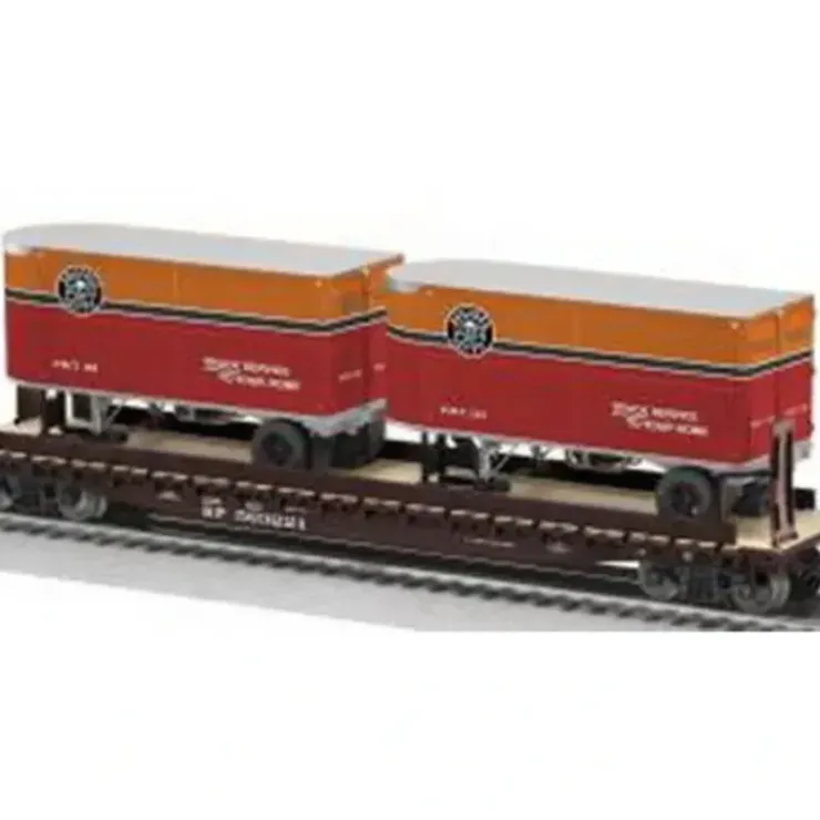 Lionel 6-27065 O Gauge Southern Pacific Flatcar #563221 w/ Piggyback Trailers - Your Source for Gaming Essentials