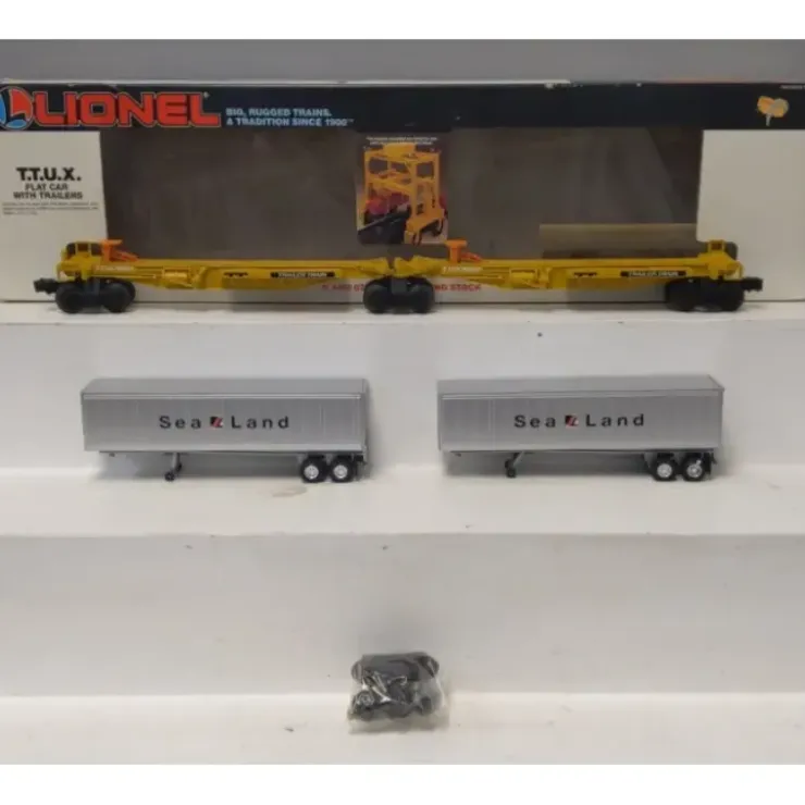 Lionel 6-16322 O Gauge TTUX Flatcar with 2 Sealand Trailers #16321, #16322 LN/Box - Your Source for Gaming Essentials