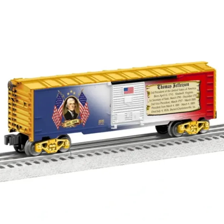 Lionel 6-39340 O Gauge U.S. Made Thomas Jefferson Presidential Boxcar - Your Source for Gaming Essentials