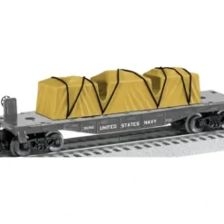 Lionel 6-39392 O Gauge U.S. Navy Flatcar with Tarped Load - Your Source for Gaming Essentials