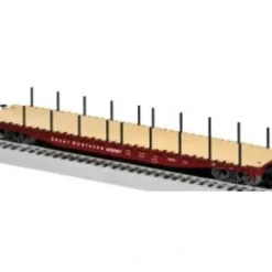 Lionel 6-29387 O GN PS-4 Flatcar w/Stakes - Your Source for Gaming Essentials