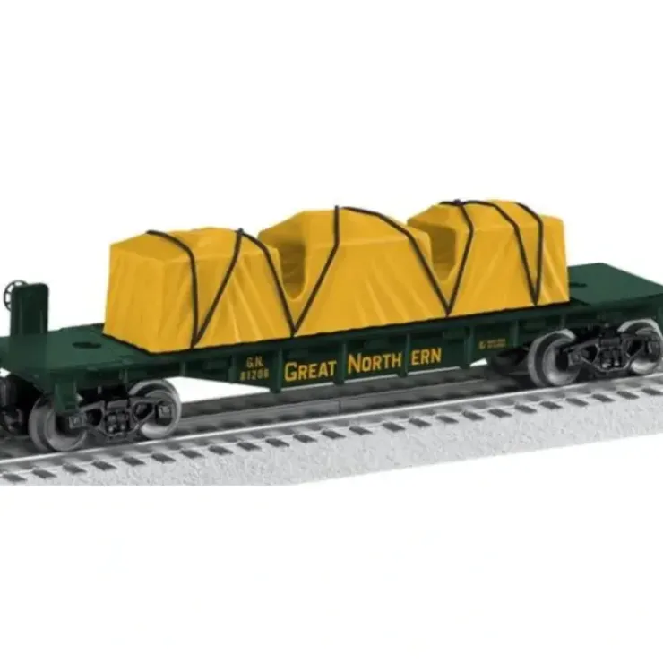 Lionel 6-81206 O Great Northern Flatcar with Tarped Freight Load - USA - Your Source for Gaming Essentials