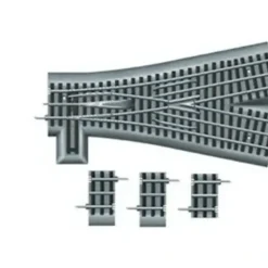 Lionel 6-81954 O-72 22-1/2 12" Remote Command Wye Fastrack Switch Turnout - Your Source for Gaming Essentials