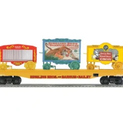 Lionel 6-22654 O Ringling Bros. Flatcar with 3 Circus Wagons #46 - Your Source for Gaming Essentials